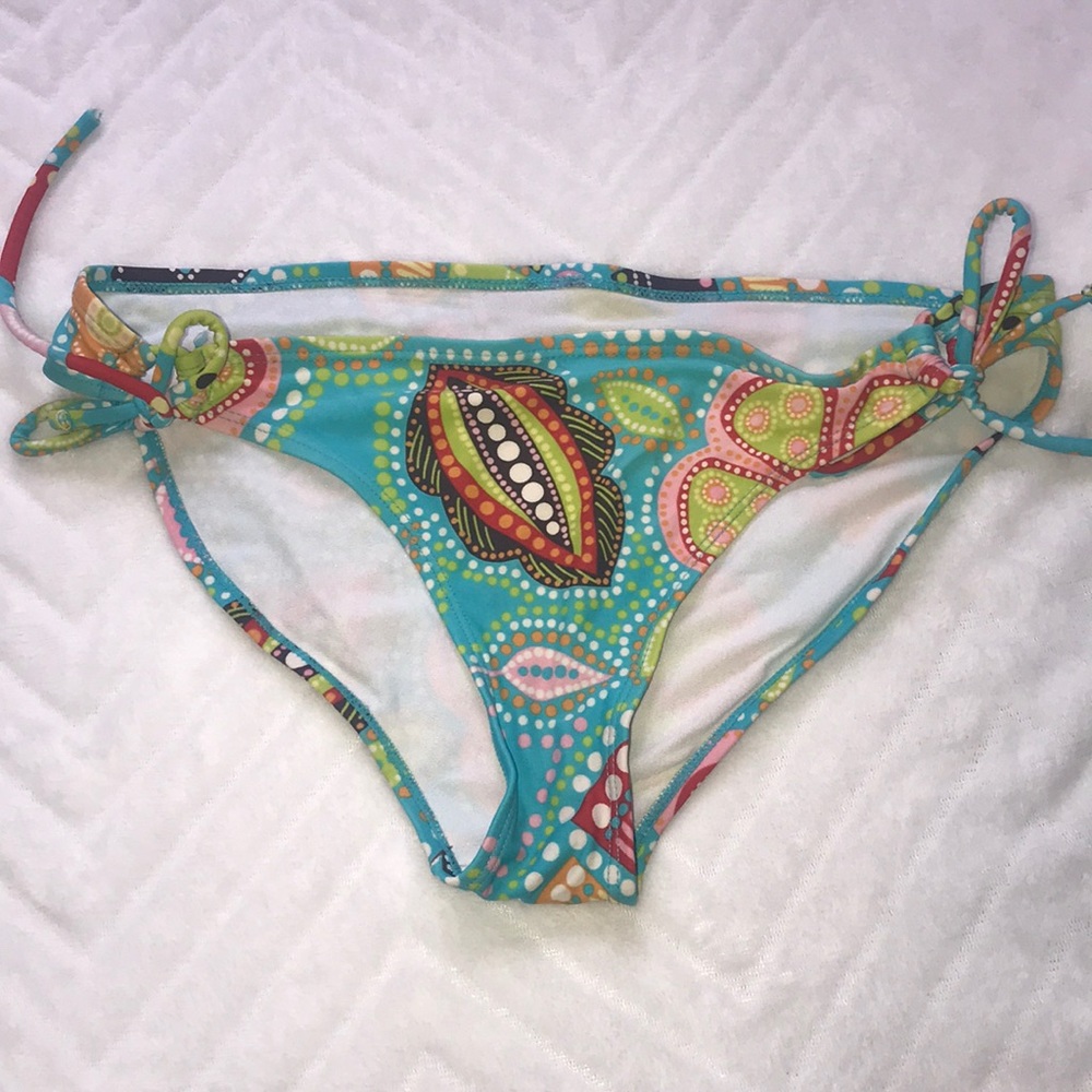 Blue bikini bottoms